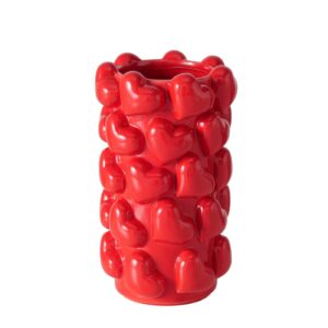 Vase en céramique rouge pour bouquet de fleur - fleuriste Marseille ROubaud 13008