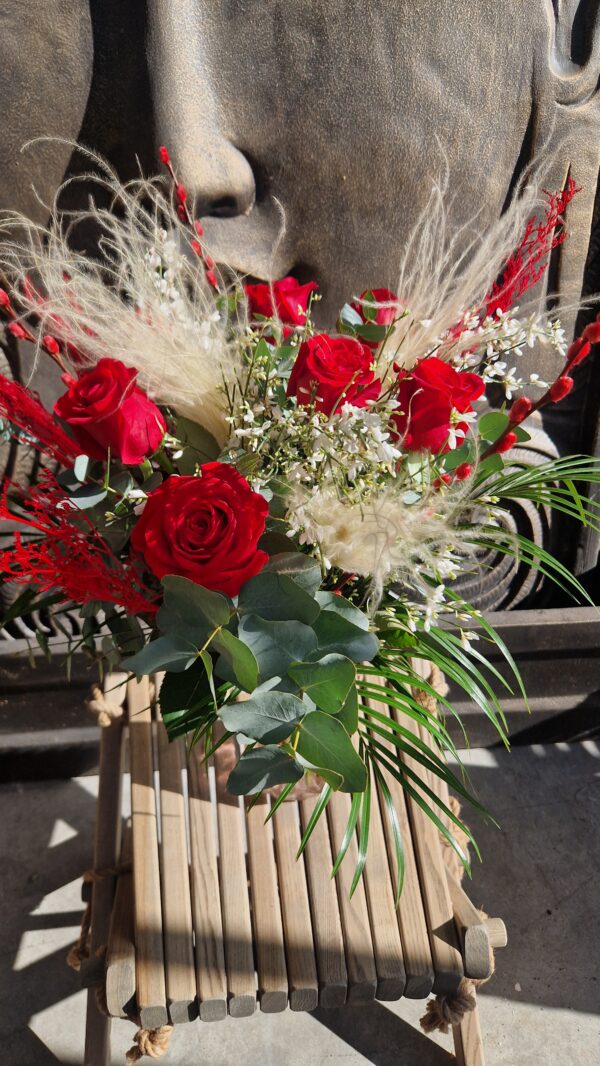 Bouquet-de-Fleurs-Rouge-te quiero-Saint-Valentin-Fleuriste-Marseille-13008-Roubaud