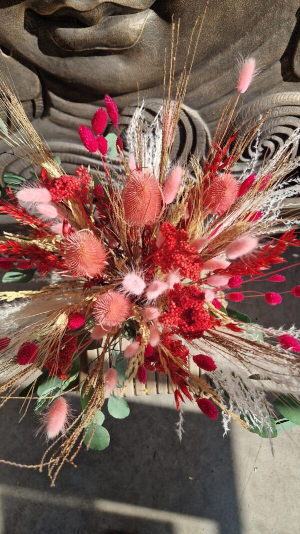 Bouquet-de-Fleurs-sechees-tendresse-rose-rouge-Saint-Valentin-Fleuriste-Marseille-13008-Roubaud