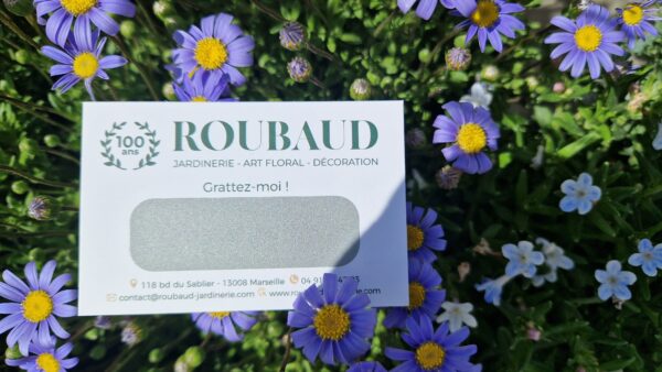 Carte à gratter Roubaud jardinerie Anniversaire 100 ans