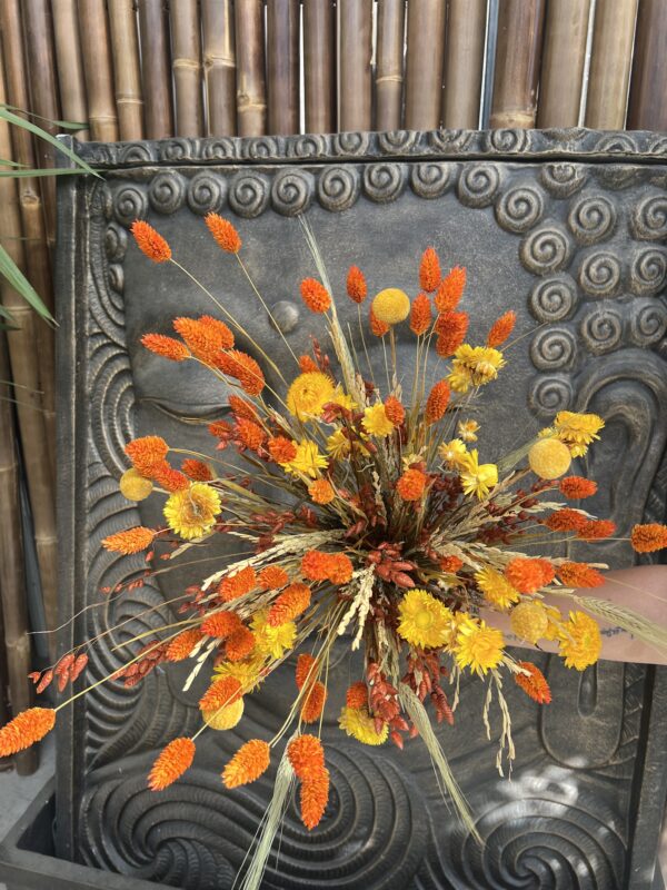 BOUQUET-FLEURS-SECHEES-FIN-AUTOMNE-ORANGE-JAUNE-FLEURISTE-ROUBAUD-13008-MARSEILLE