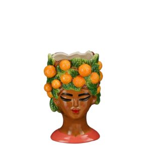 -cache-pot-visage-funny orange-deco-jardinerie-13008-marseille