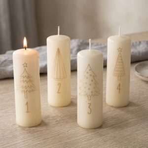 BOUGIE-DE-NOEL-DE-L-AVENT-DECO-DORE-BLANCHE-ROUBAUD-JARDINERIE-13008-MARSEILLE