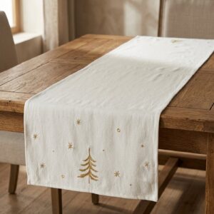 CHEMIN-DE-TABLE-BLANC-DORE-NOEL-ROUBAUD-JARDINERIE-13008-MARSEILLE