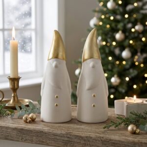 PERE-NOEL-DECO-A-POSER-blanc-dore-ROUBAUD-JARDINERIE-13008-MARSEILLE